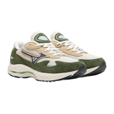Mizuno Sports Style Wave Rider White Green Angle 1