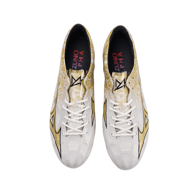 Mizuno Alpha Elite AG White Gold Angle 1