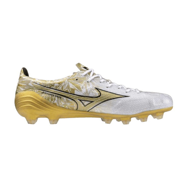 Mizuno Alpha Japan FG White Gold Angle 0
