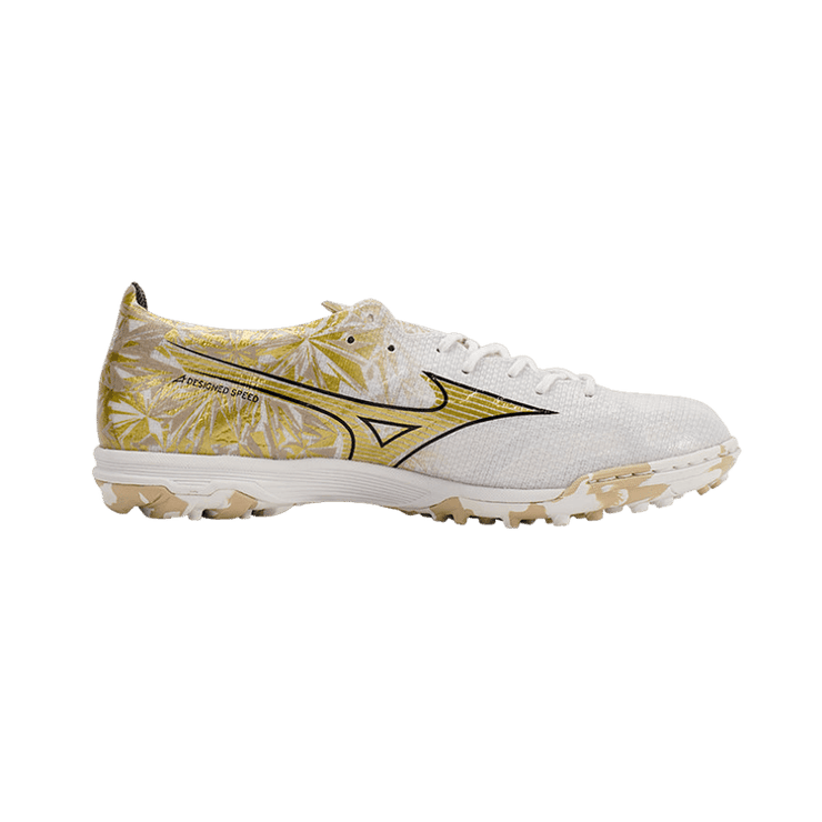 Mizuno Alpha Elite AS TF White Gold Angle 0