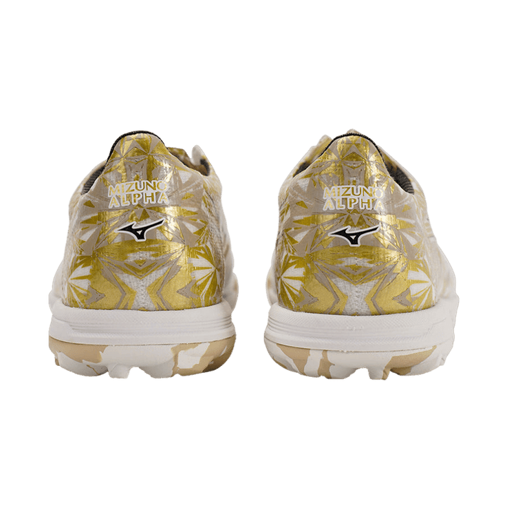 Mizuno Alpha Elite AS TF White Gold Angle 2