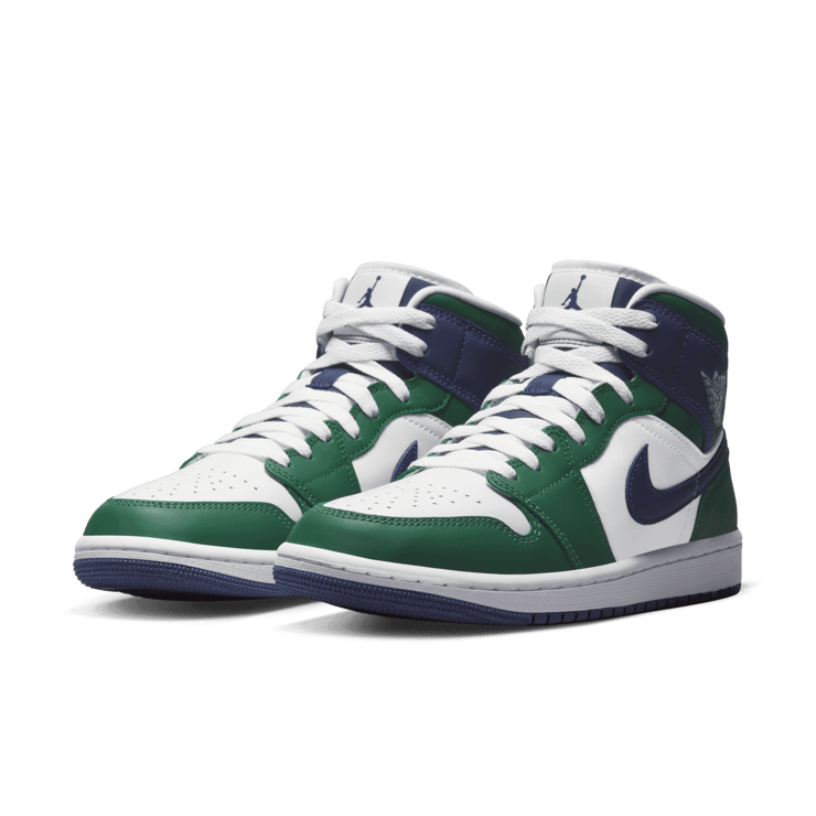 Air Jordan 1 Mid SE Noble Green Midnight Navy (W) Angle 2