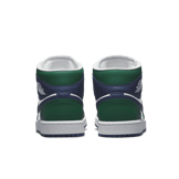 Air Jordan 1 Mid SE Noble Green Midnight Navy (W) Angle 3