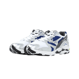 Mizuno Wave Rider 10 White Silver Blue Angle 0