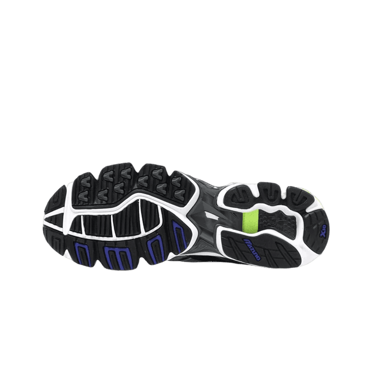 Mizuno Wave Rider 10 White Silver Blue Angle 2