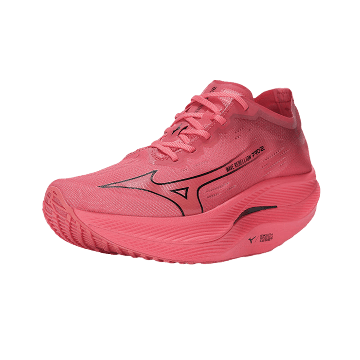Mizuno Wave Rebellion Pro 2 Red Pink Angle 1
