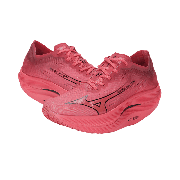 Mizuno Wave Rebellion Pro 2 Red Pink Angle 2