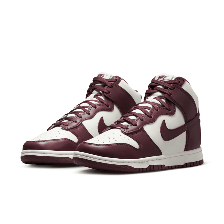 Nike Dunk High Burgundy Crush (W) Angle 3