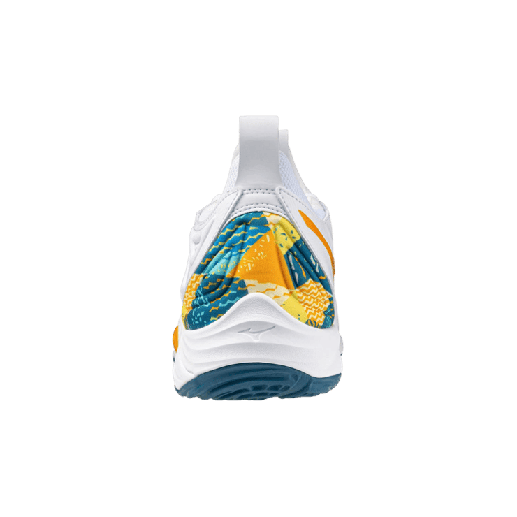 Mizuno Wave Momentum 3 White Multi-Color Angle 1