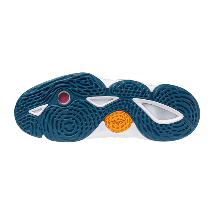 Mizuno Wave Momentum 3 White Multi-Color Angle 2