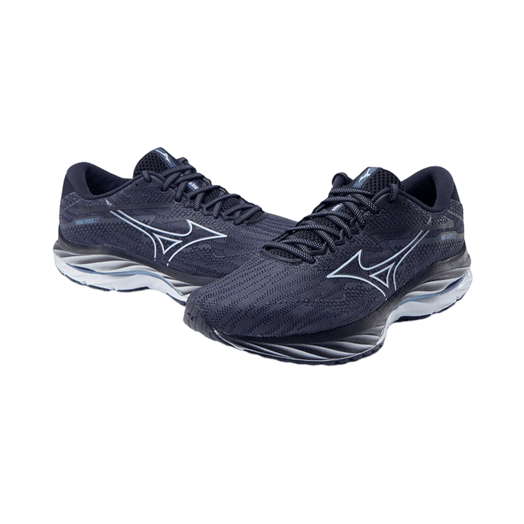 Mizuno Wave Rider 27 Navy Angle 1