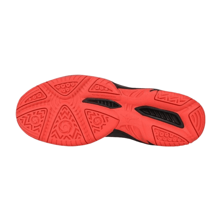 Mizuno Gate Sky Plus 4 White Black Red Angle 1