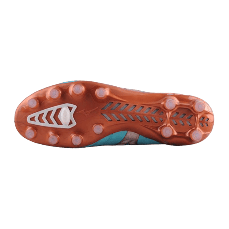 Mizuno Morelia Neo 3 FG Blue Gold Angle 0