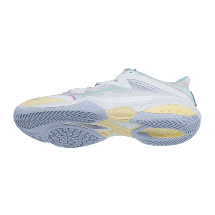 Mizuno Wave Rider Neo 2 White Pink Blue Angle 3