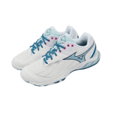 Mizuno Wave Fang 2 White Blue Angle 0