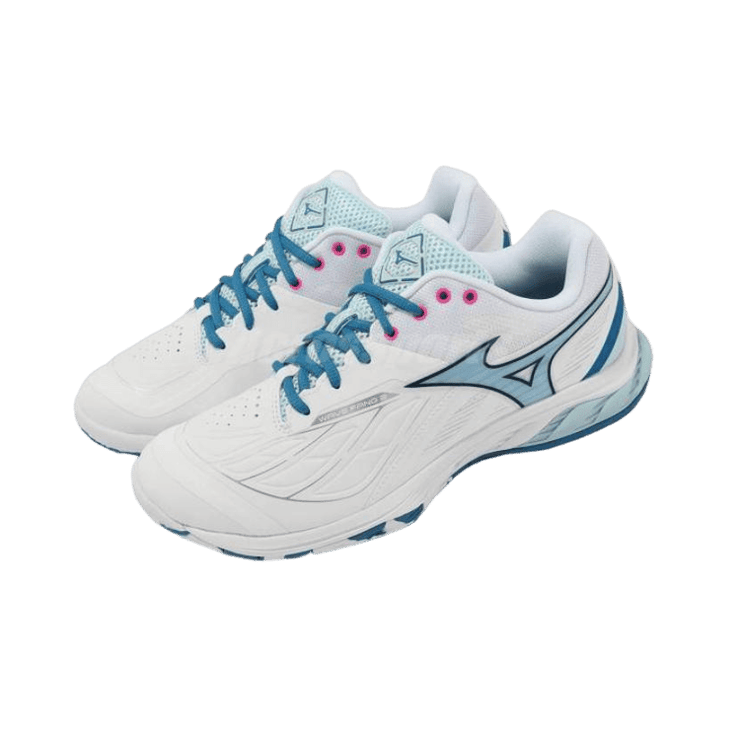 Mizuno Wave Fang 2 White Blue Angle 0