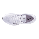 Mizuno Wave Rider 27 Super Wide White Black Angle 0