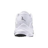 Mizuno Wave Rider 27 Super Wide White Black Angle 1