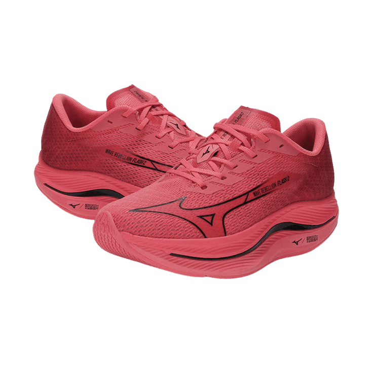 Mizuno Wave Rebellion Flash 2 Red Angle 2