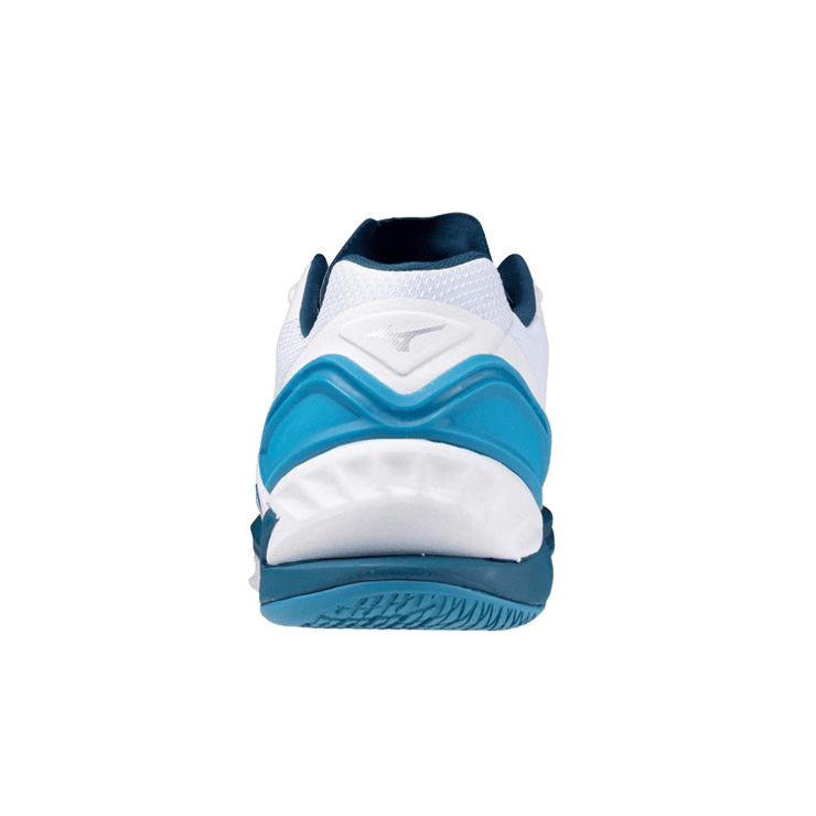 Mizuno Wave Stealth Neo White Blue Angle 0