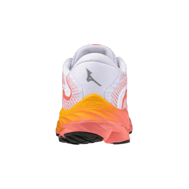 Mizuno Wave Rider 27 White Orange (W) Angle 1
