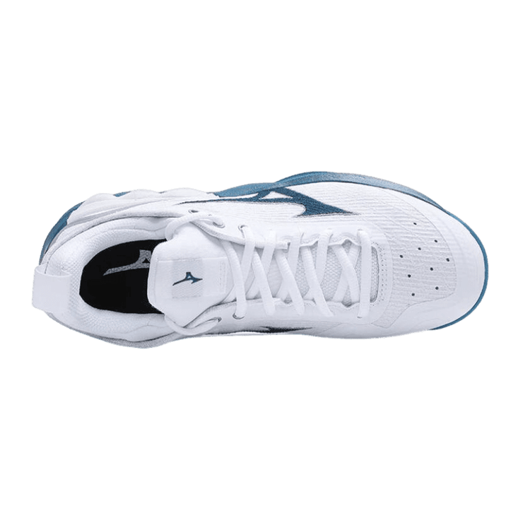 Mizuno Wave Luminous 2 White Blue Angle 0