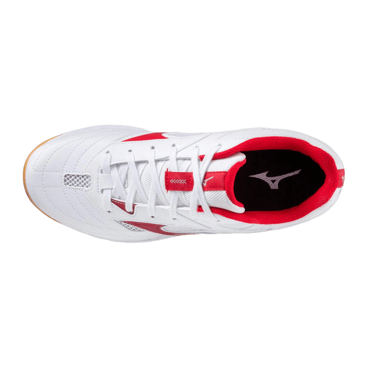 Mizuno Wave Drive 9 White Red Angle 0