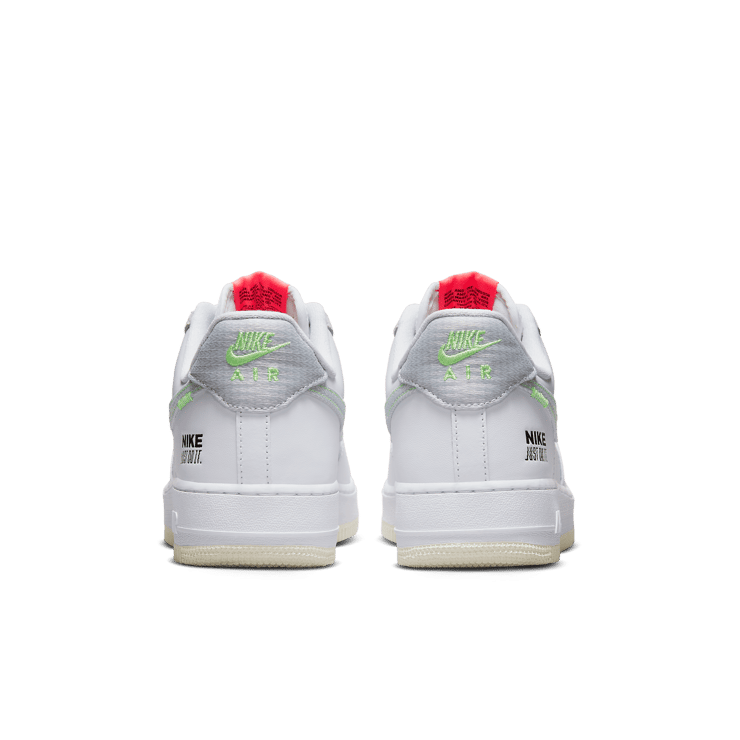 Nike Air Force 1 Low White Grey Neon Angle 3