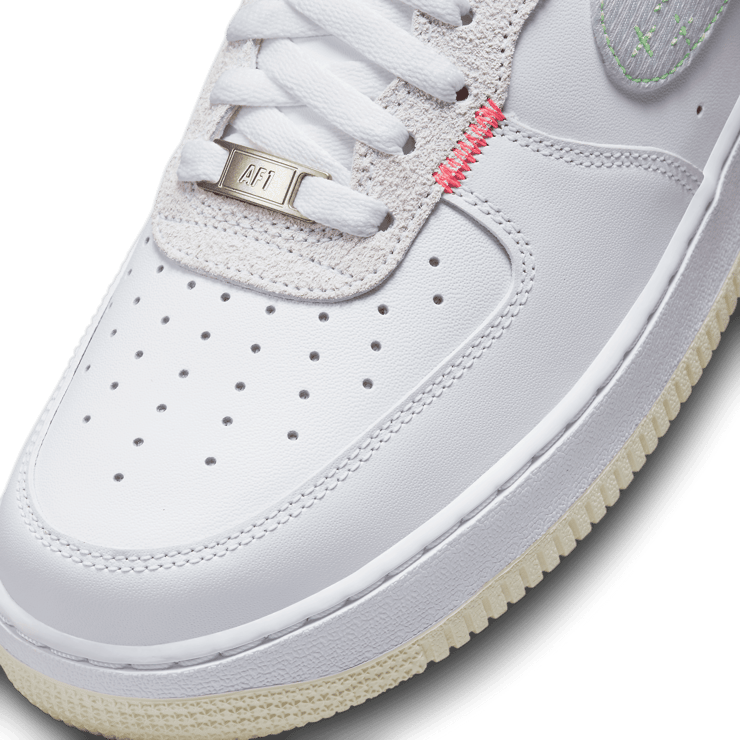 Nike Air Force 1 Low White Grey Neon Angle 4