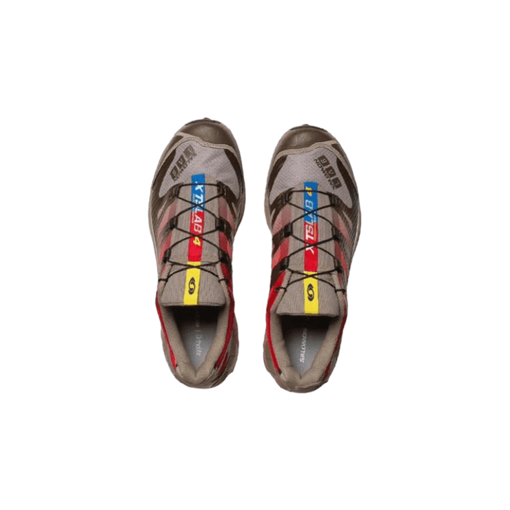 Salomon XT-4 Vintage Khaki Red Angle 0