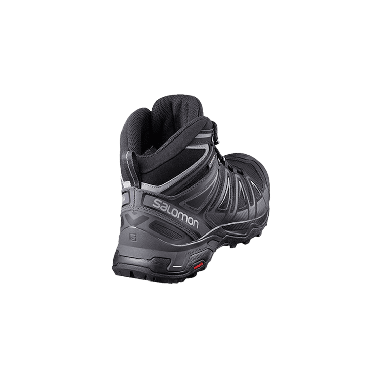 Salomon X Ultra 3 Wide Mid GTX Black Grey Angle 0