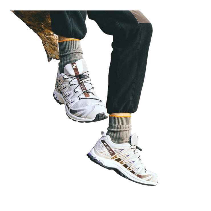 Salomon XA Pro 3D 'Quarry Lime Punch' Angle 2