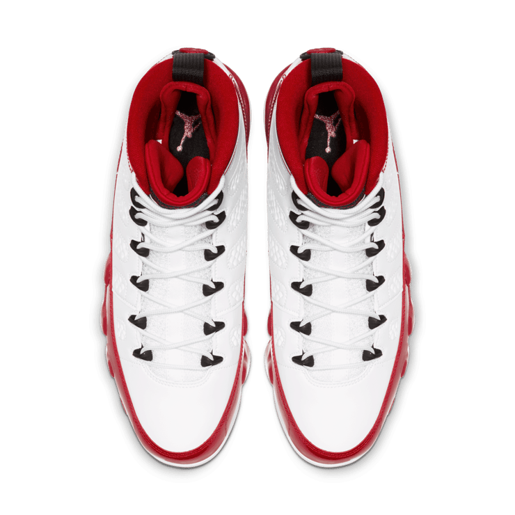 Jordan 9 Retro White Gym Red Angle 1