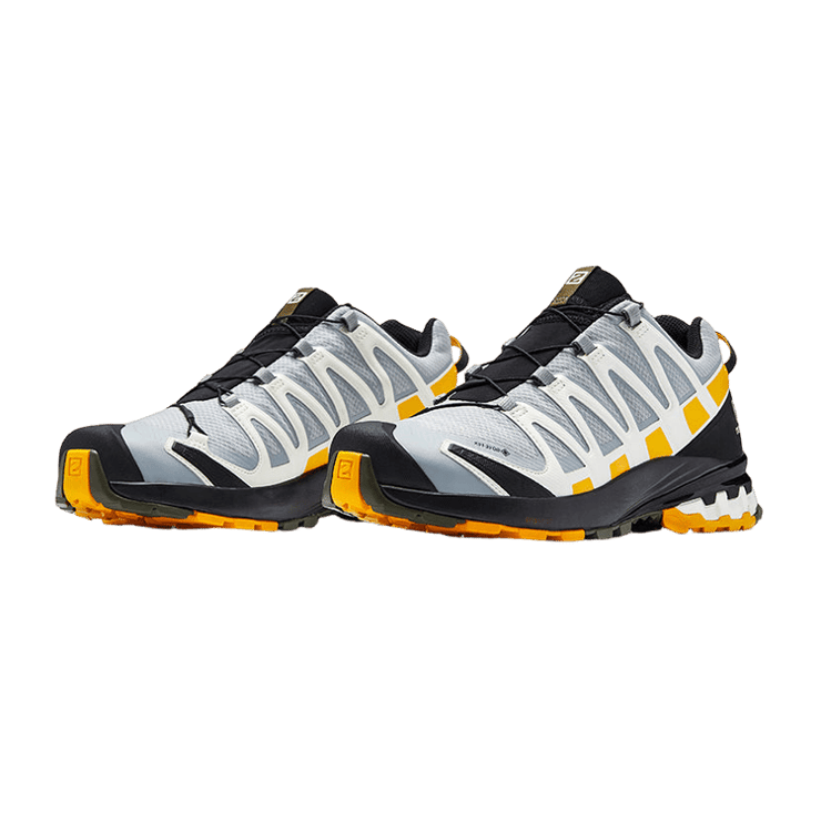 Salomon XA Pro 3D V8 GTX Grey Yellow Black Angle 0