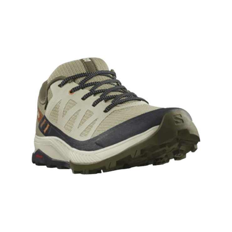 Salomon Outrise Gtx Grey Green Angle 0