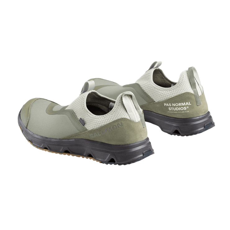 Salomon RX Snug x Pas Normal Studios Gray Deep Lichen Green Angle 1