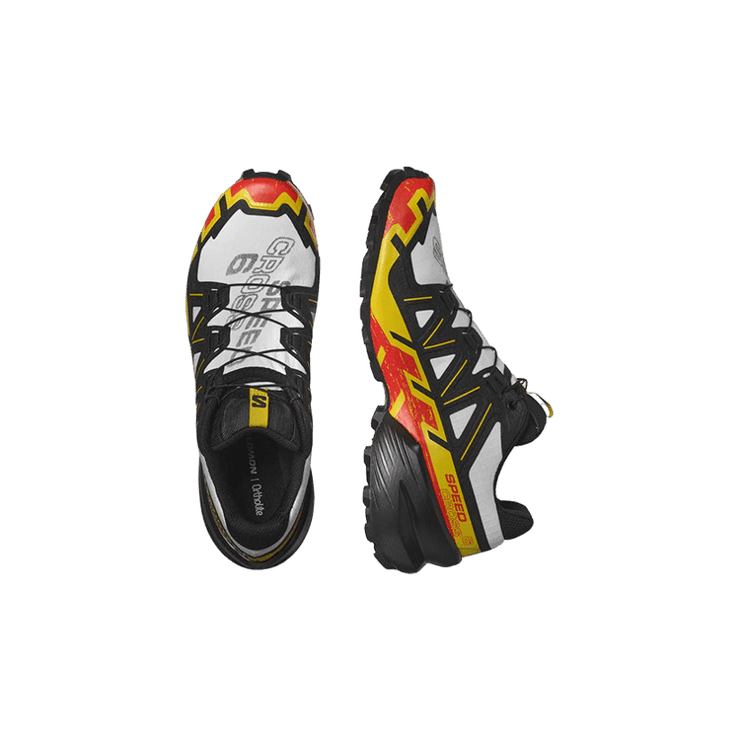 Salomon Speedcross 6 Black Yellow White Angle 1