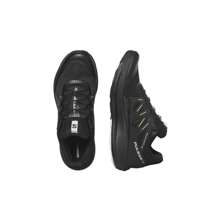 Salomon Pulsar Trail 'Black Green Gecko' Angle 0