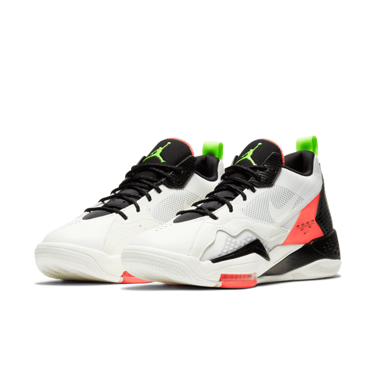 Jordan Zoom 92 Sail Flash Crimson Electric Green Angle 2