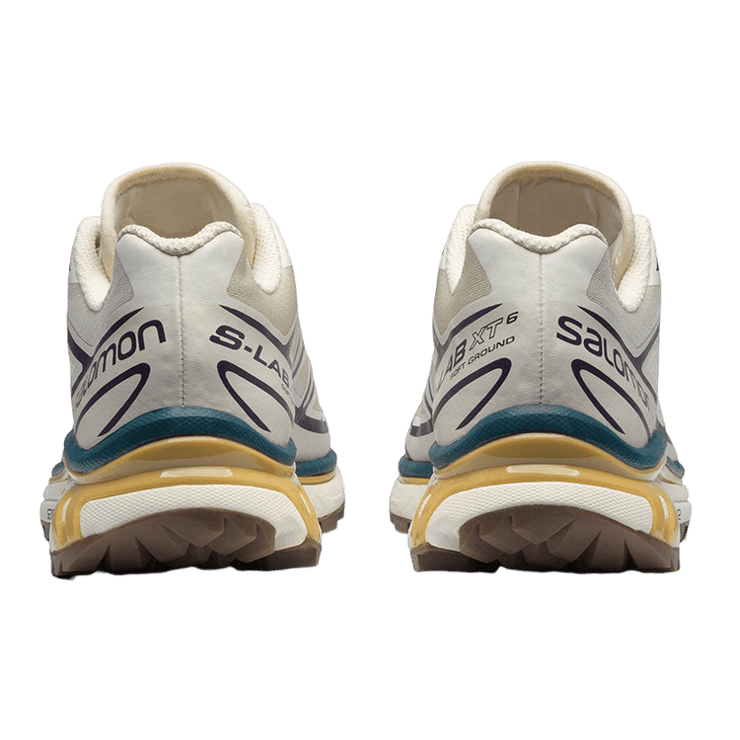 Salomon XT-6 Beige Purple Yellow Angle 1