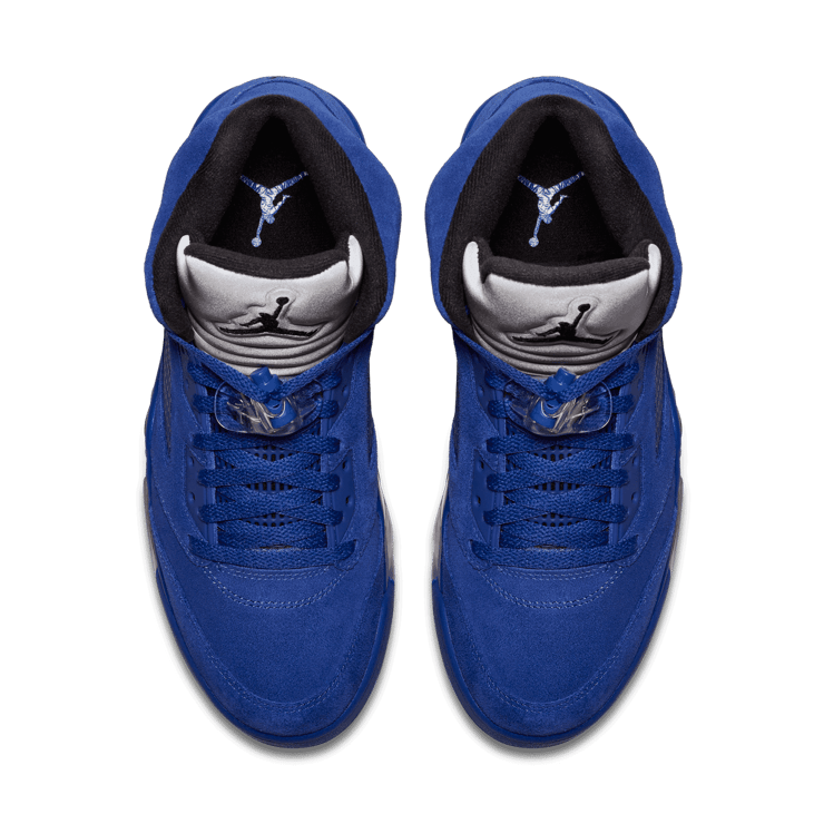 Jordan 5 Retro Blue Suede Angle 1