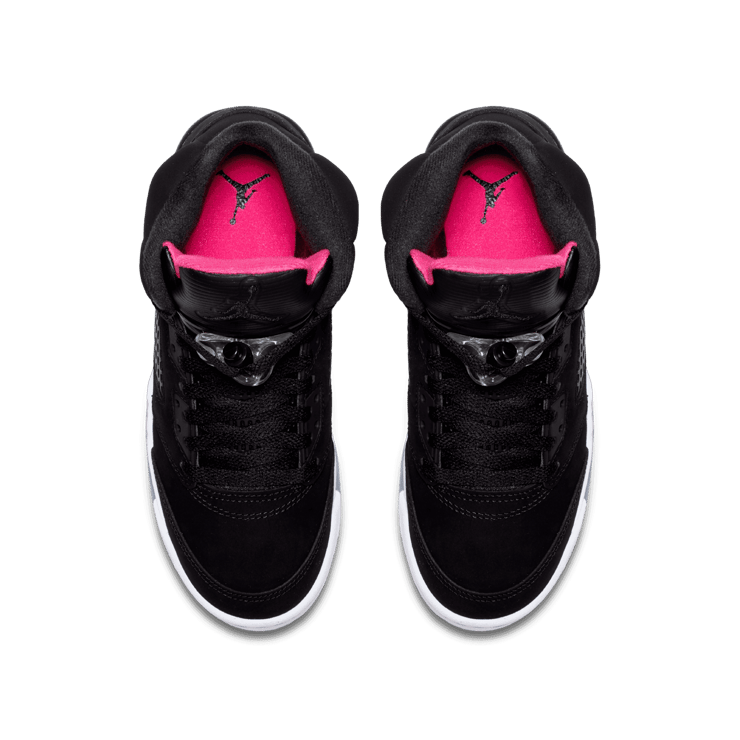 Jordan 5 Retro Black Deadly Pink (GS) Angle 1