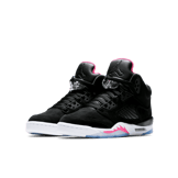 Jordan 5 Retro Black Deadly Pink (GS) Angle 2