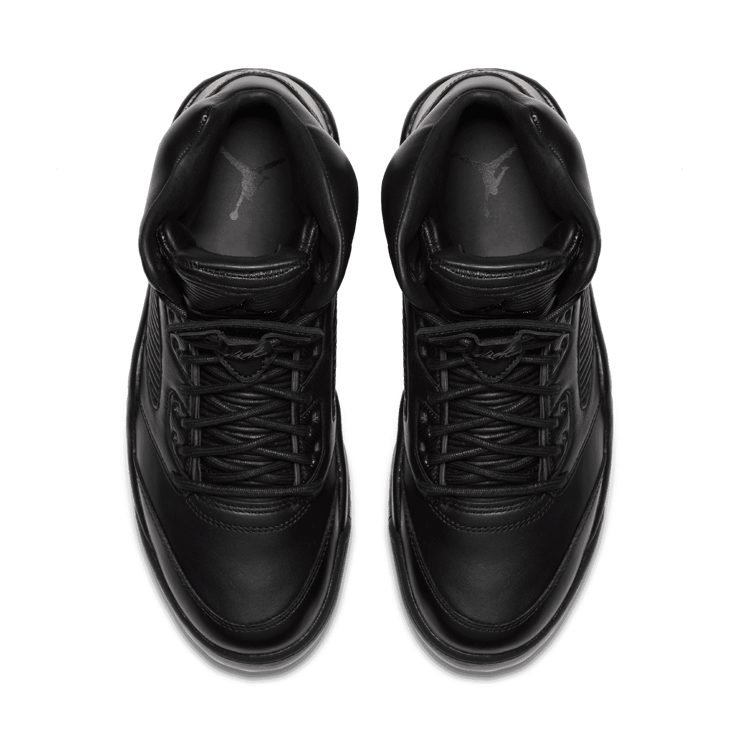 Jordan 5 Retro Premium Triple Black Angle 1