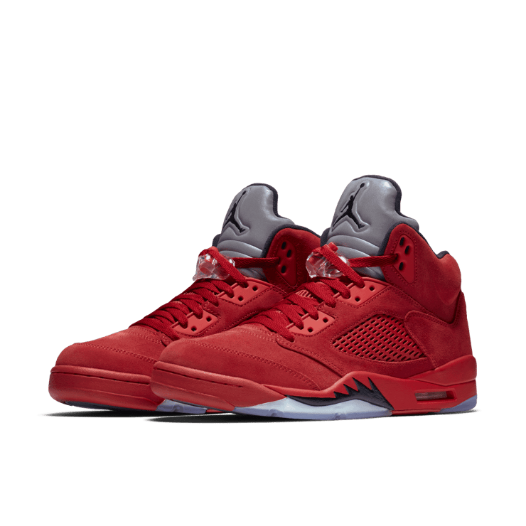 Jordan 5 Retro Red Suede Angle 2