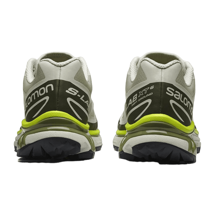 Salomon XT-6 Grey Beige Neon Angle 2
