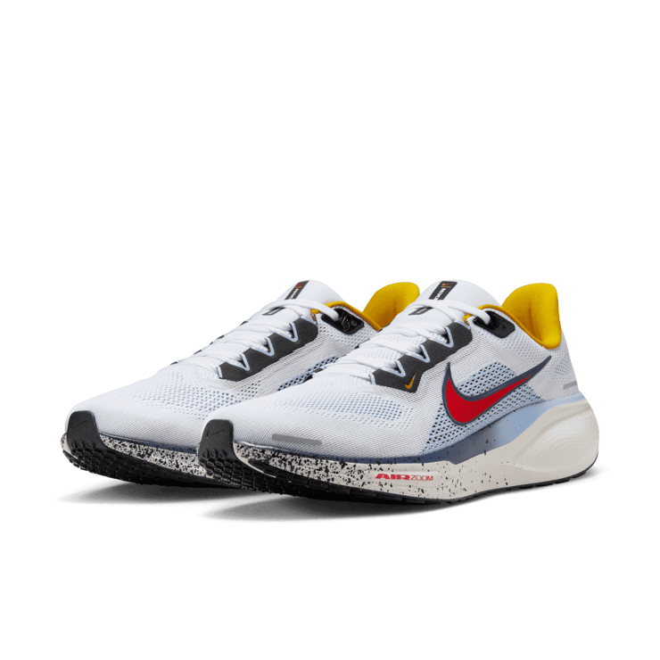 Nike Pegasus 41 White Psychic Blue Angle 2