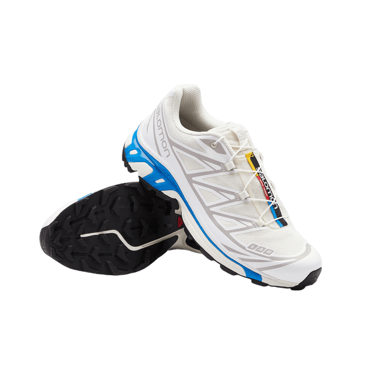 Salomon XT-6 Cream White Blue Angle 1