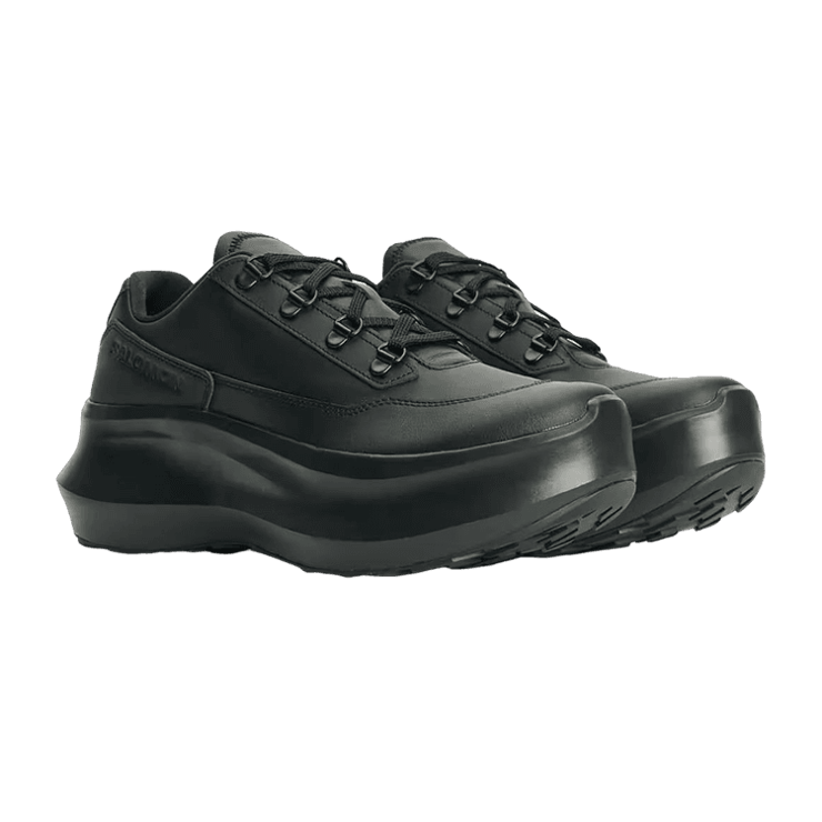 COMME des GARONS Salomon SR811 Leather Platform Black (W) Angle 0