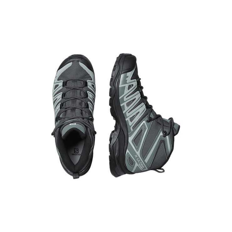 Salomon X Ultra Pioneer Mid CSWP 'Ebony Stormy Weather' (W) Angle 0